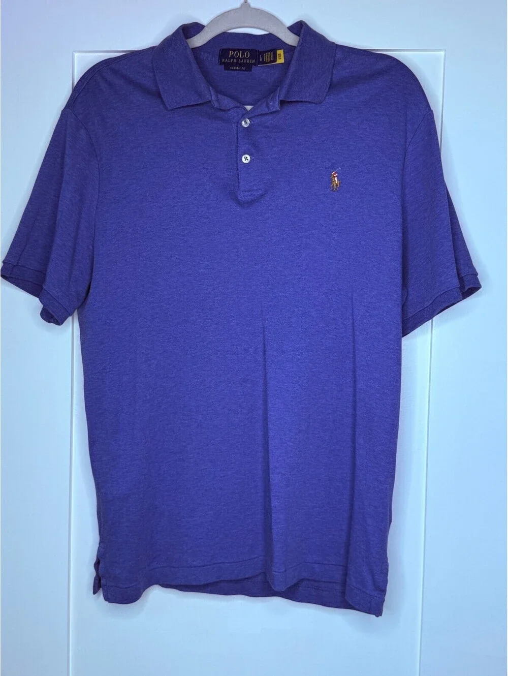 Men's Polo Ralph Lauren Blue Polo Size Large